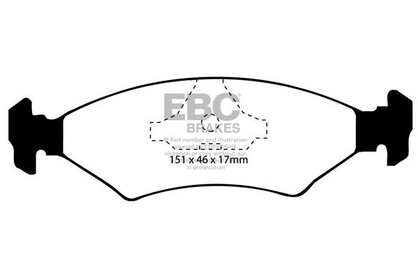 EBC BRAKES Jarrupala, levyjarru DP3415C